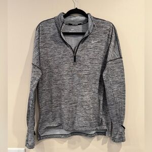 🔥Nike Running Heathered Gray Zip-Up Sweater🔥